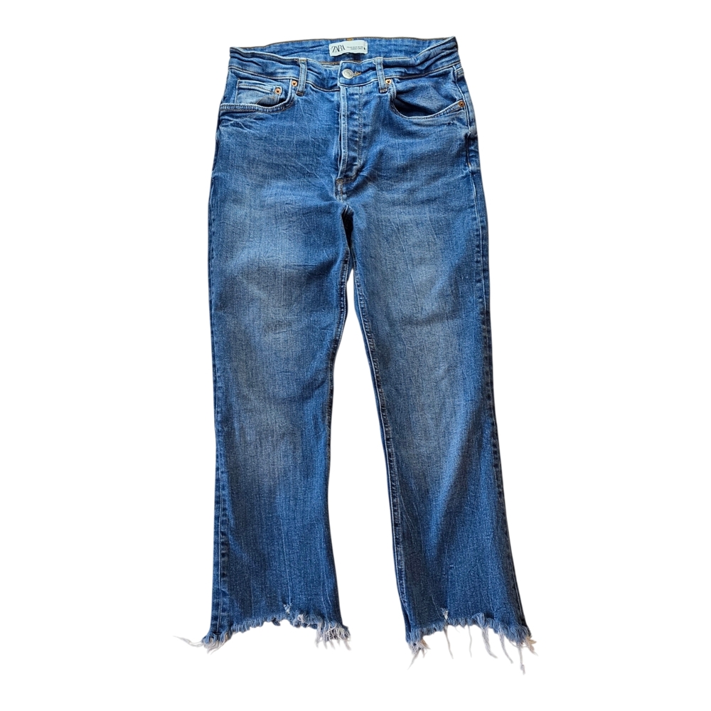 Zara Denim Jeans Size 8 Button Fly